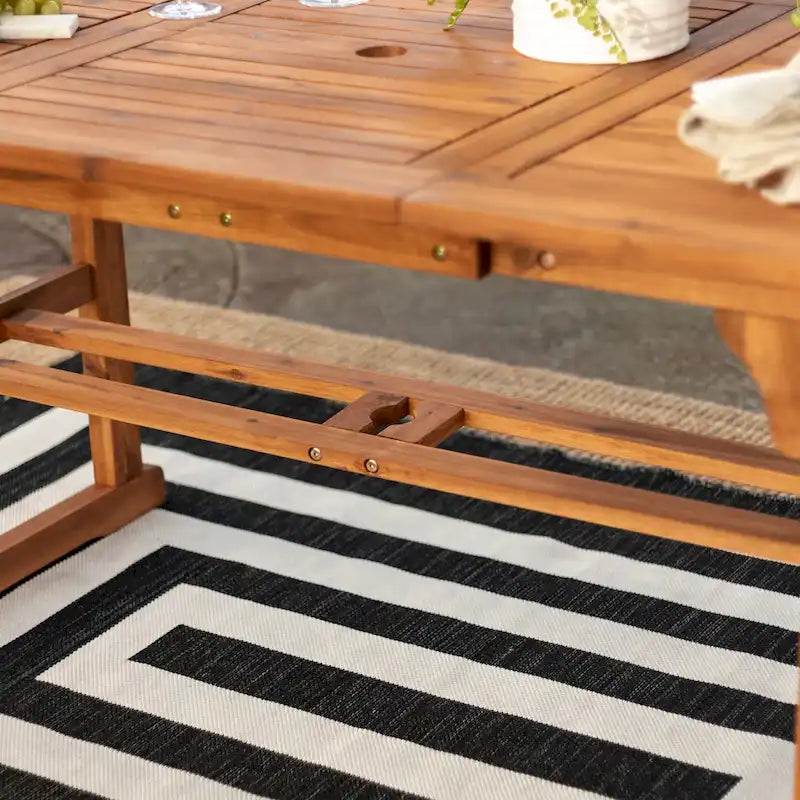 Ensemble de salle à manger d'extérieur 6 pièces en bois d'acacia Middlebrook Galveston