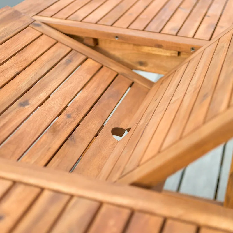 Ensemble de salle à manger d'extérieur 6 pièces en bois d'acacia Middlebrook Galveston
