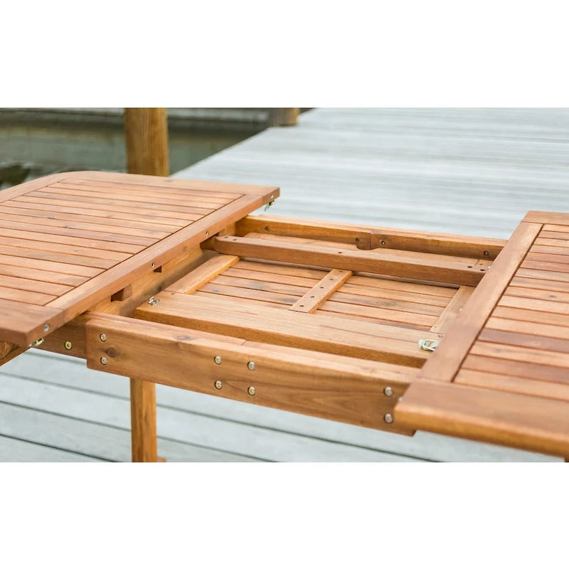 Ensemble de salle à manger d'extérieur 6 pièces en bois d'acacia Middlebrook Galveston