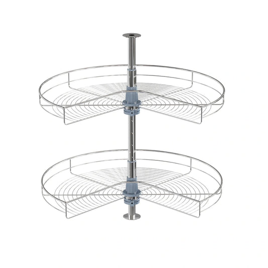 Dowell Lazy Susan 28 Diameter - 270 Degree Double Rack Stainless Steel