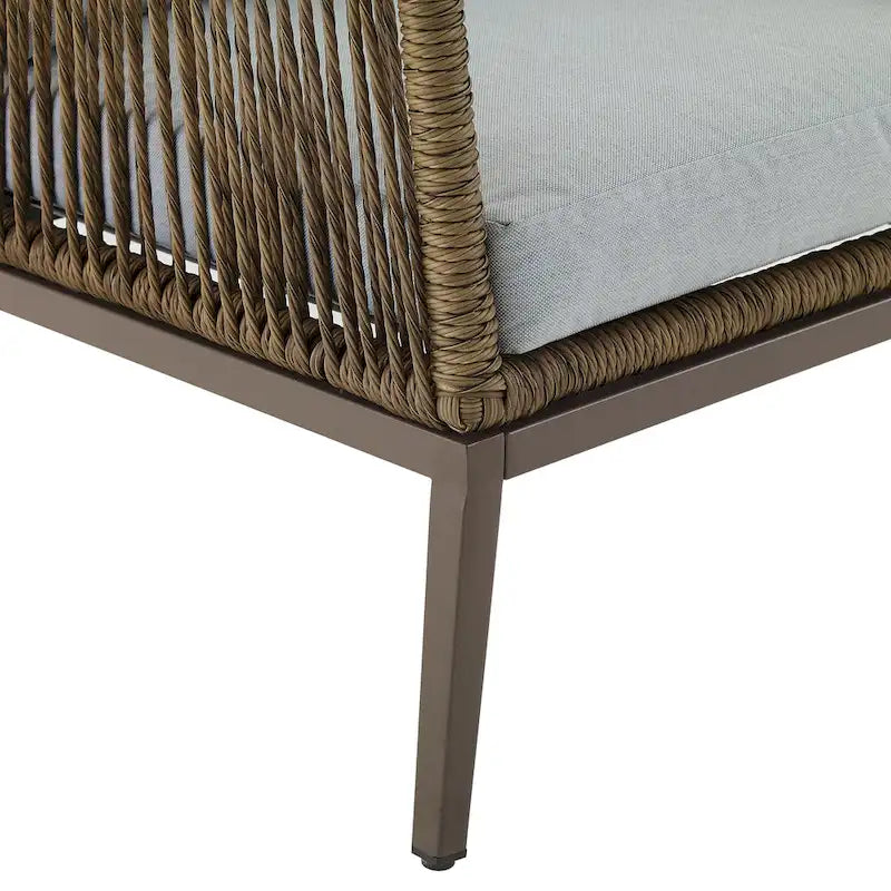 Ensemble de conversation extérieur 4 pièces en osier Haven – 85P x 143L x 29,75H