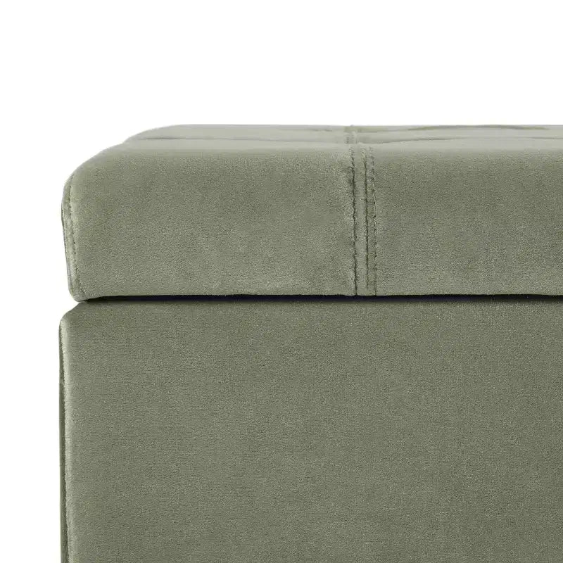 Christopher Knight Home Pouf de rangement capitonné Wendover en pin avec pieds en bouleau