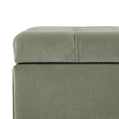 Christopher Knight Home Pouf de rangement capitonné Wendover en pin avec pieds en bouleau