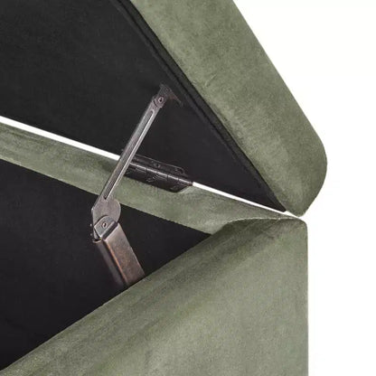 Christopher Knight Home Pouf de rangement capitonné Wendover en pin avec pieds en bouleau