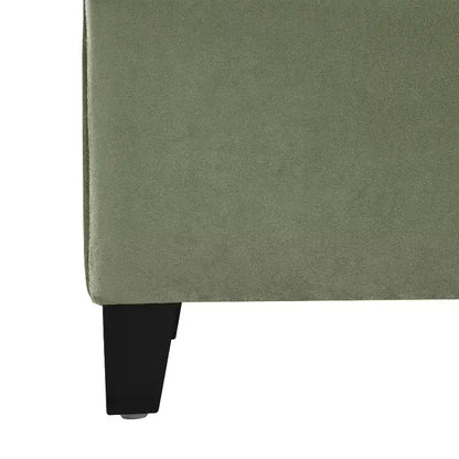 Christopher Knight Home Pouf de rangement capitonné Wendover en pin avec pieds en bouleau