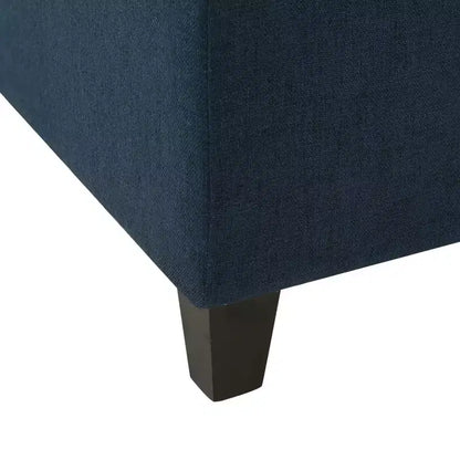 Christopher Knight Home Pouf de rangement capitonné Wendover en pin avec pieds en bouleau