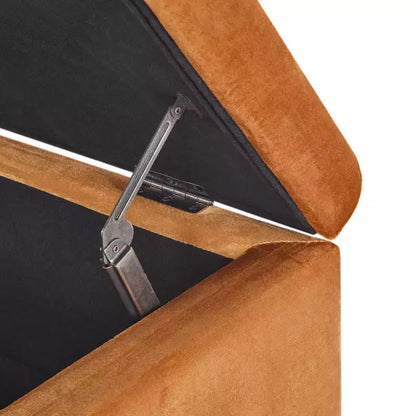 Christopher Knight Home Pouf de rangement capitonné Wendover en pin avec pieds en bouleau
