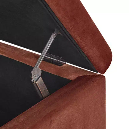 Christopher Knight Home Pouf de rangement capitonné Wendover en pin avec pieds en bouleau