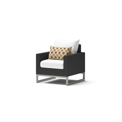 Ensemble de conversation Milo Espresso 5 pièces avec fauteuils de club de patio extérieurs Sunbrella