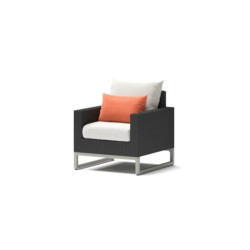 Ensemble de 5 fauteuils de jardin Milo Espresso Sunbrella