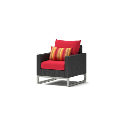 Ensemble de 5 fauteuils de jardin Milo Espresso Sunbrella