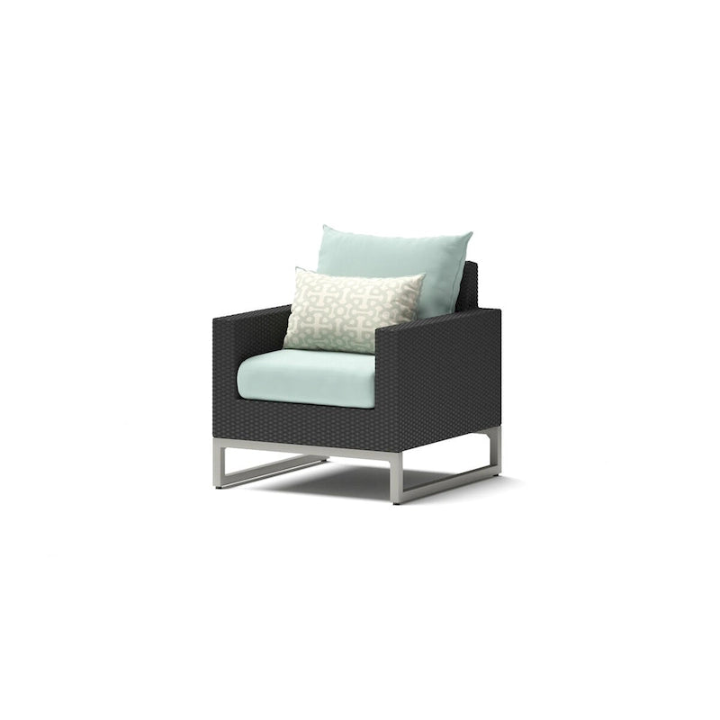 Ensemble de 5 fauteuils de jardin Milo Espresso Sunbrella