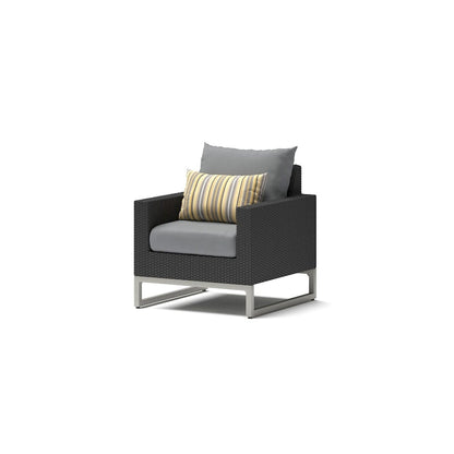 Ensemble de 5 fauteuils de jardin Milo Espresso Sunbrella