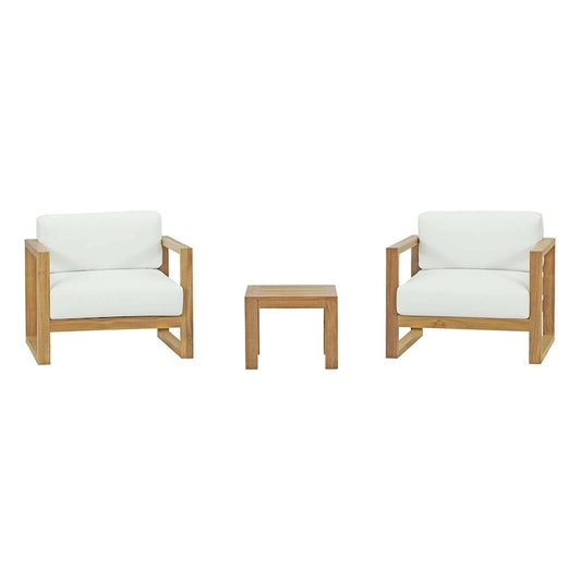 Upland 3 Piece Outdoor Patio Teak Set