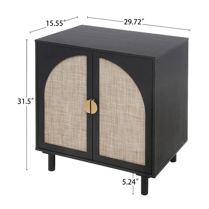 Organisateur de garde-manger en bois à 2 portes avec tablettes réglables, armoire de rangement pour chambre, salon, cuisine