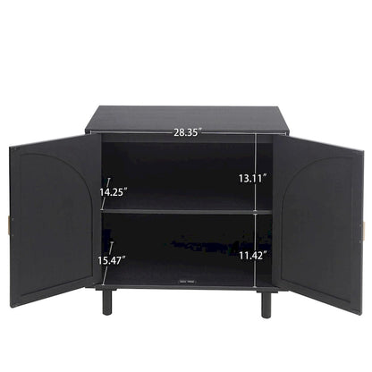 Organisateur de garde-manger en bois à 2 portes avec tablettes réglables, armoire de rangement pour chambre, salon, cuisine