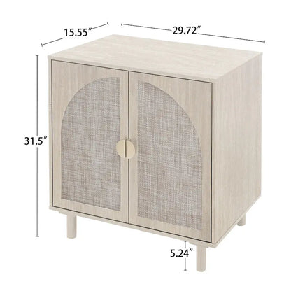 Organisateur de garde-manger en bois à 2 portes avec tablettes réglables, armoire de rangement pour chambre, salon, cuisine
