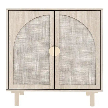 Organisateur de garde-manger en bois à 2 portes avec tablettes réglables, armoire de rangement pour chambre, salon, cuisine