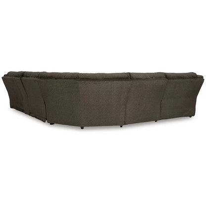 Signature Design by Ashley Canapé d'angle inclinable 6 places avec chaise longue Top Tier marron - 147 L x 134 P x 41 H