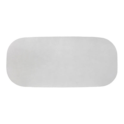 Table de salle à manger ovale 83 en béton Margot gris clair effet faux plâtre pour intérieur/extérieur