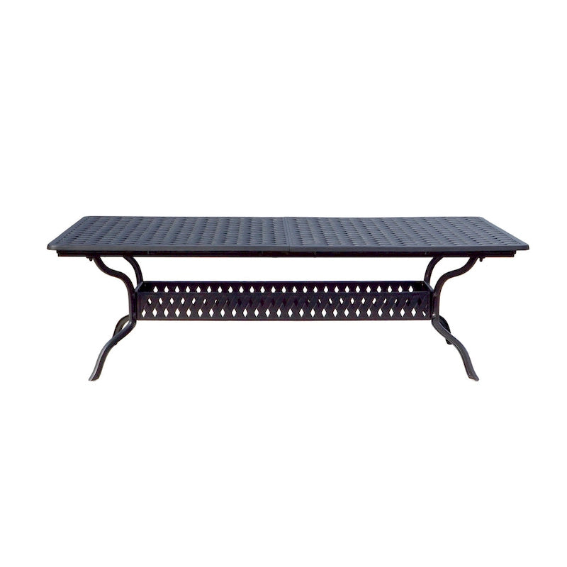 Ensemble de salle à manger d'extérieur 11 pièces St.Cruz avec table extensible 42 x 92 / 42 x 120