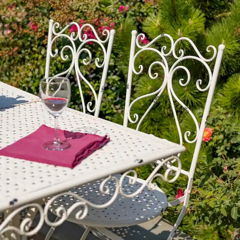 Ensemble de salle à manger 5 pièces en métal Solebury - 51,18 L x 33,07 l x 29,92 H