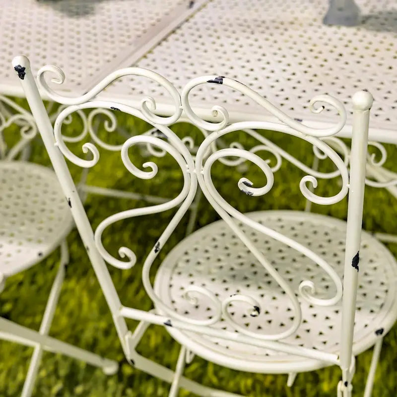 Ensemble de salle à manger 5 pièces en métal Solebury - 51,18 L x 33,07 l x 29,92 H