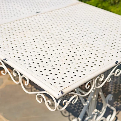 Ensemble de salle à manger 5 pièces en métal Solebury - 51,18 L x 33,07 l x 29,92 H