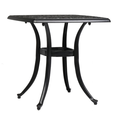 Patio 21 Table de salle à manger en fonte d'aluminium avec trou pour parasol