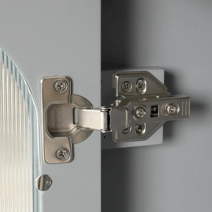 Meuble-lavabo de salle de bain avec deux tiroirs et porte