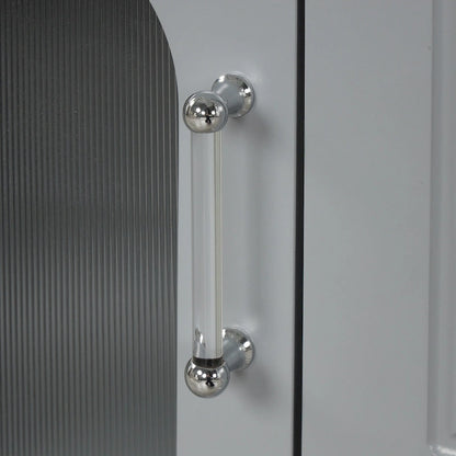 Meuble-lavabo de salle de bain avec deux tiroirs et porte