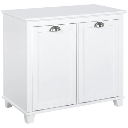 Meuble de salle de bain moderne avec trieur de linge inclinable