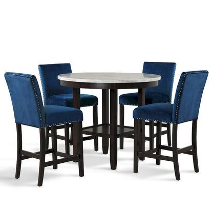Ensemble de salle à manger 5 pièces rond New Classic Furniture Reginald