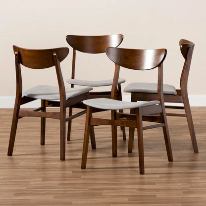 Lot de 4 chaises de salle à manger modernes de style transitionnel Parlin Mid-Century