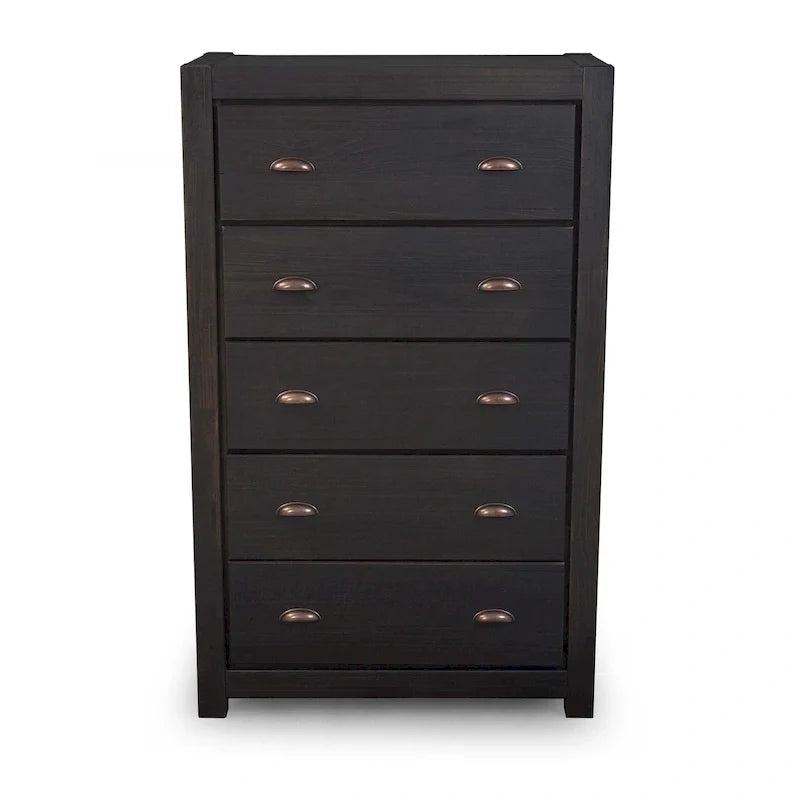 Commode 5 tiroirs en bois massif Montauk Grain Wood Furniture