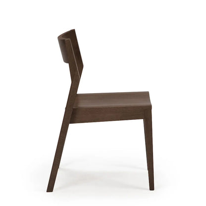 Chaise de salle à manger moderne en bois massif Plank and Beam