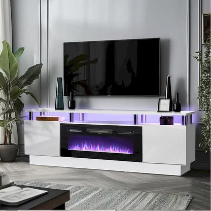 Meuble TV cheminée de 70 po avec foyer électrique de 36 po