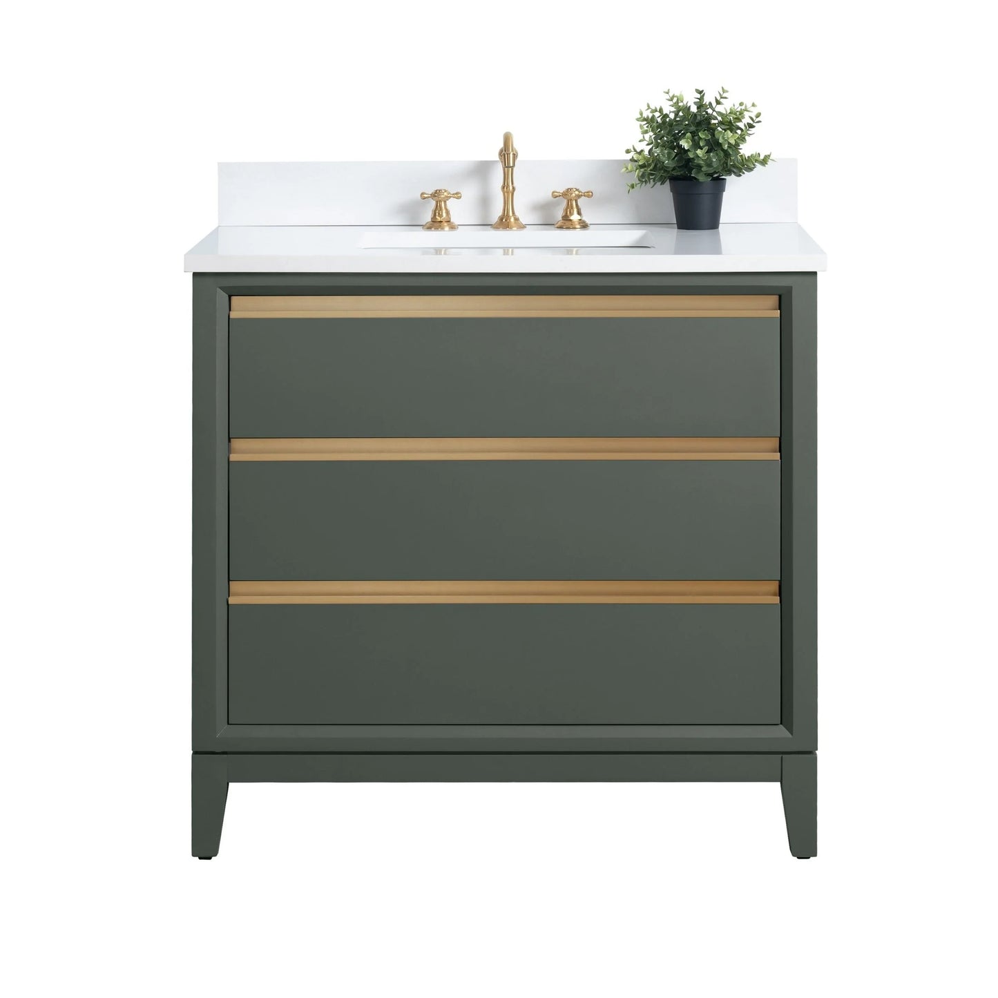 Meuble-lavabo Vanity Art avec évier en céramique et dessus en marbre reconstitué