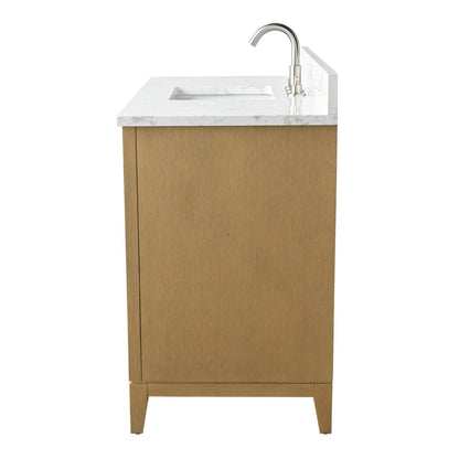 Meuble-lavabo Vanity Art avec évier en céramique et dessus en marbre reconstitué