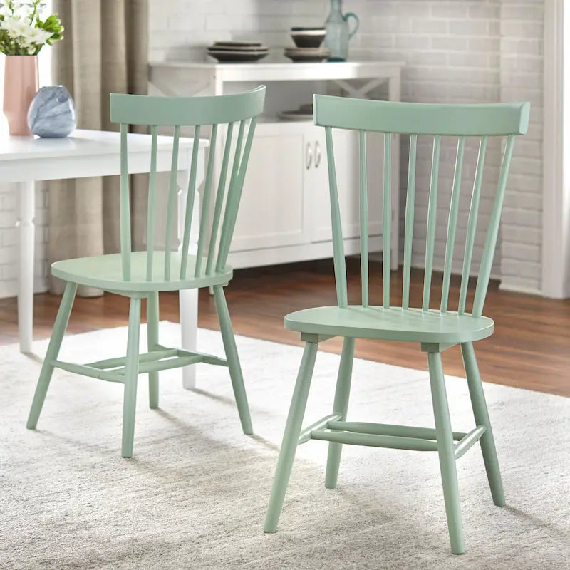 Chaises de salle à manger à barreaux en bois massif Venice Simple Living (Lot de 2)