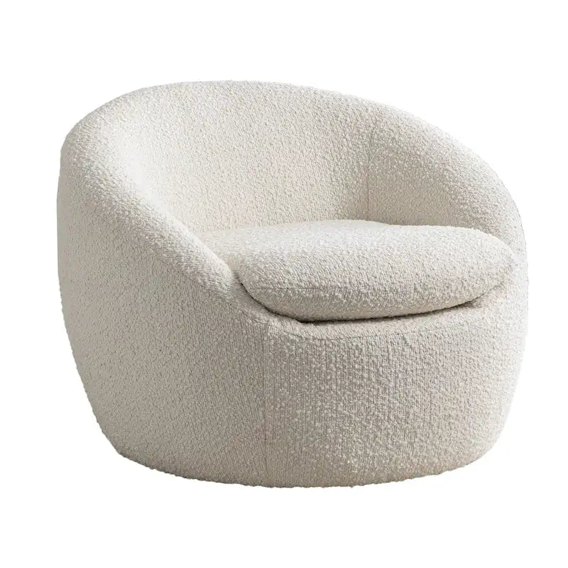 Fauteuil pivotant - Rotation à 360° - Tissu bouclette