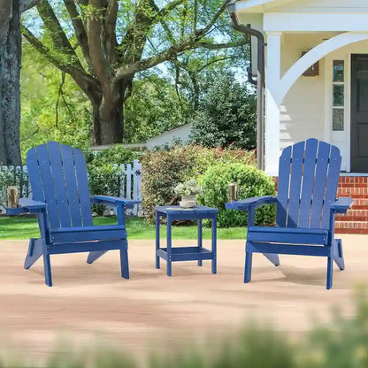 Bonosuki Lot de 2 chaises pliantes Adirondack pour patio et brasero