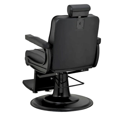 ROGERS Fauteuil de barbier inclinable robuste Fauteuil de coiffure, Noir