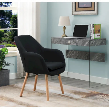 Fauteuil d'appoint rembourré à oreilles Charlotte « Take a Seat » de Convenience Concepts
