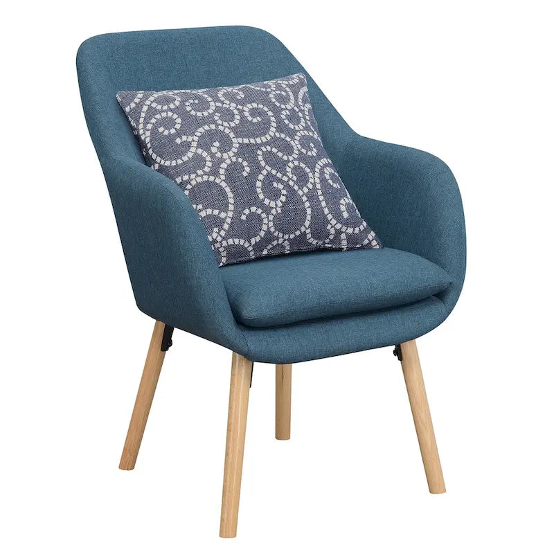 Fauteuil d'appoint rembourré à oreilles Charlotte « Take a Seat » de Convenience Concepts