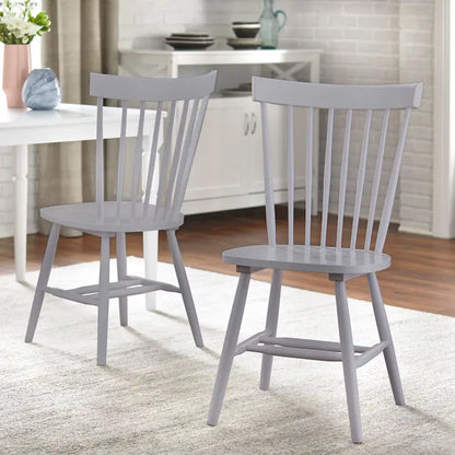 Chaises de salle à manger à barreaux en bois massif Venice Simple Living (Lot de 2)