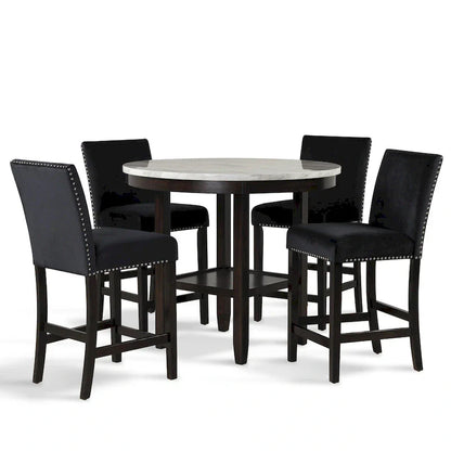 Ensemble de salle à manger 5 pièces rond New Classic Furniture Reginald
