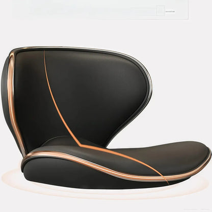 Tabouret de bar réglable pivotant à coussin en cuir