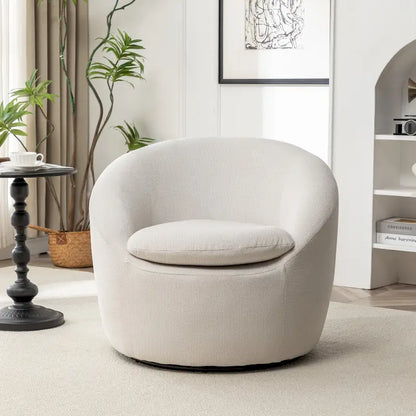 Fauteuil pivotant - Rotation à 360° - Tissu bouclette