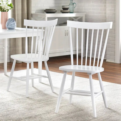 Chaises de salle à manger à barreaux en bois massif Venice Simple Living (Lot de 2)